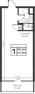 Планировка Студии