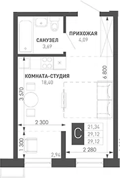 Планировка Студии