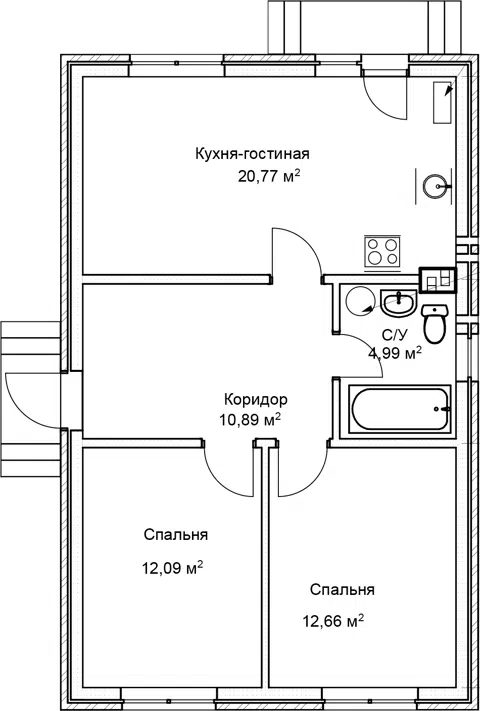 Планировка Коттеджи
