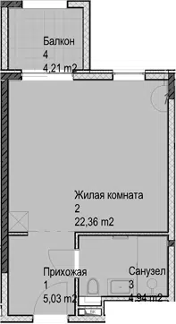 Планировка Студии