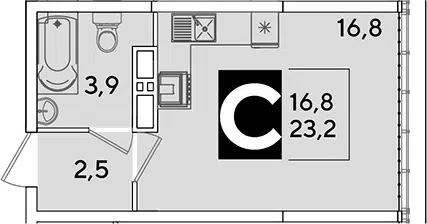 Планировка Студии