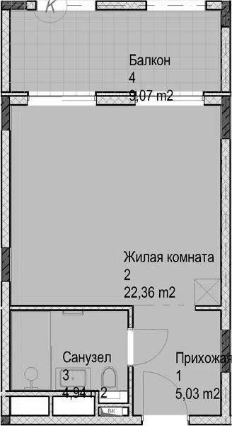 Планировка Студии