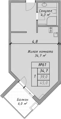 Планировка Студии