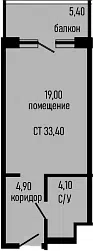 Планировка Студии