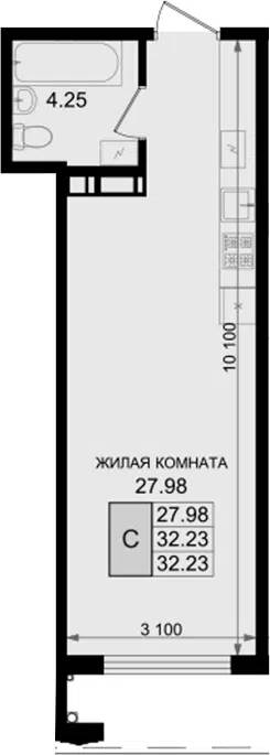 Планировка Студии