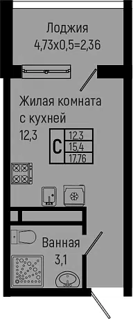Планировка Студии