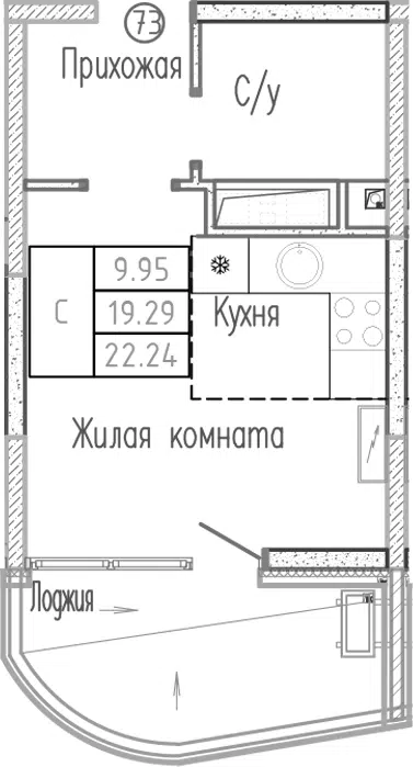 Планировка Студии