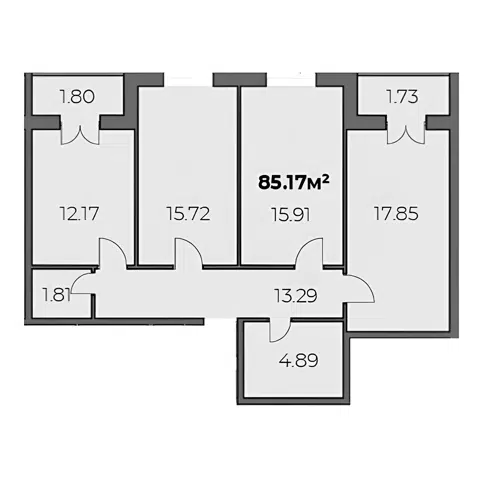 Планировка 3-к.кв