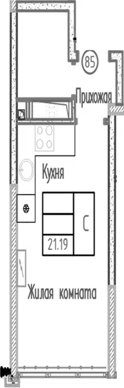 Планировка Студии