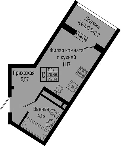 Планировка Студии