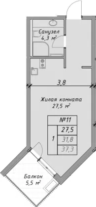 Планировка Студии