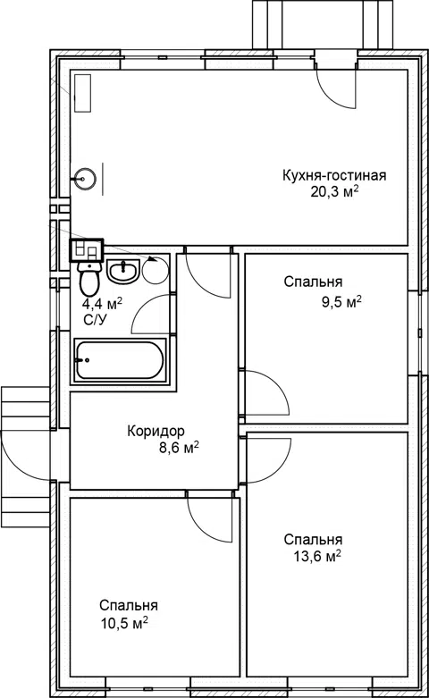 Планировка Коттеджи