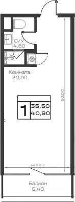 Планировка Студии