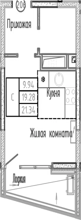 Планировка Студии
