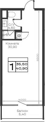 Планировка Студии