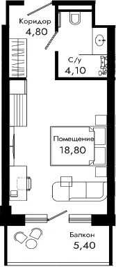 Планировка Студии