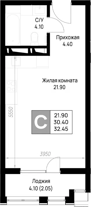 Планировка Студии