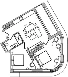 Планировка 3Е-к.кв