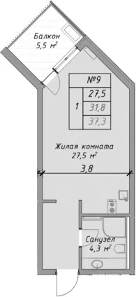 Планировка Студии
