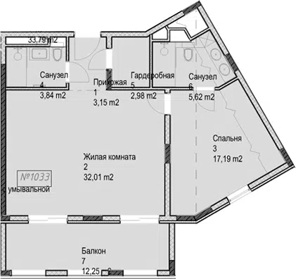 Планировка 2Е-к.кв