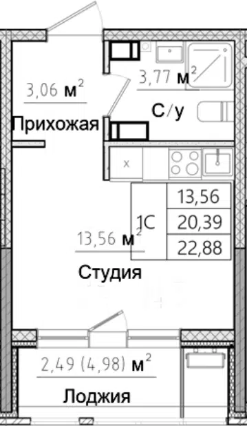 Планировка Студии