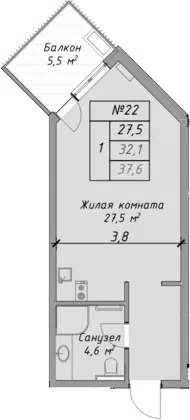 Планировка Студии