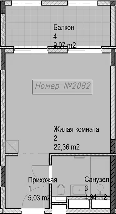 Планировка Студии