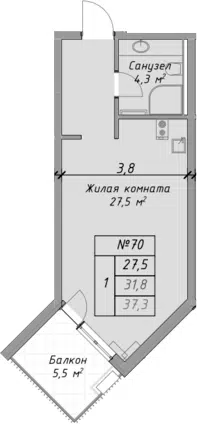 Планировка Студии