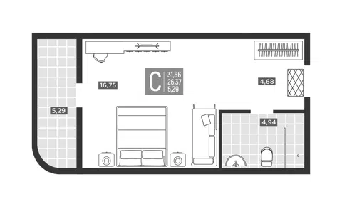Планировка Студии