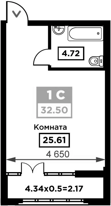 Планировка Студии