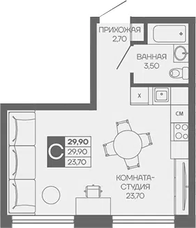 Планировка Студии