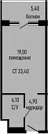 Планировка Студии