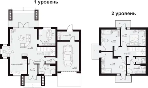 Планировка Коттеджи