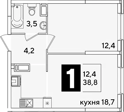 Планировка 2Е-к.кв