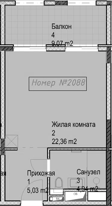 Планировка Студии