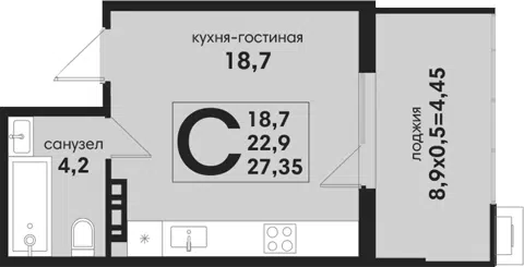 Планировка Студии