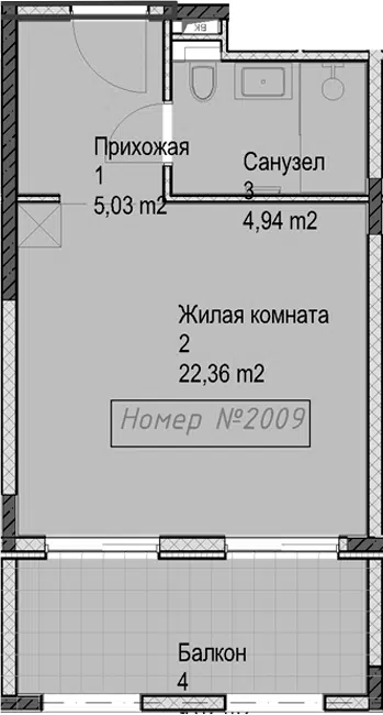 Планировка Студии