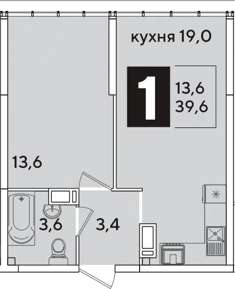 Планировка 2Е-к.кв