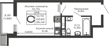 Планировка Студии