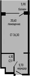 Планировка Студии