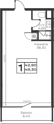 Планировка Студии