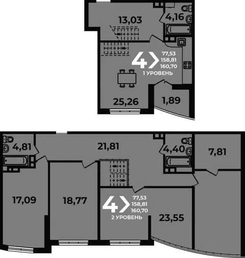Планировка 5Е-к.кв