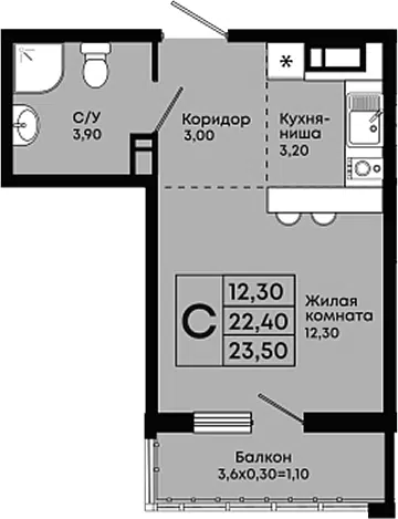 Планировка Студии