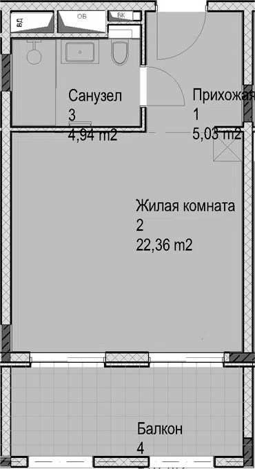 Планировка Студии