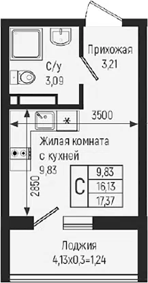 Планировка Студии