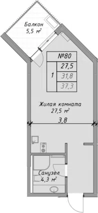 Планировка Студии