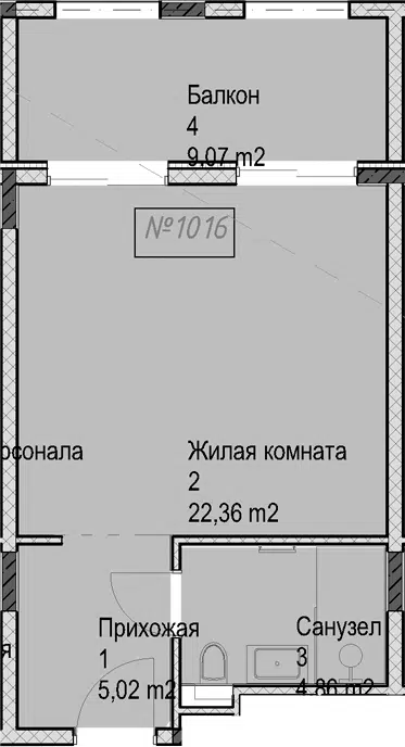 Планировка Студии