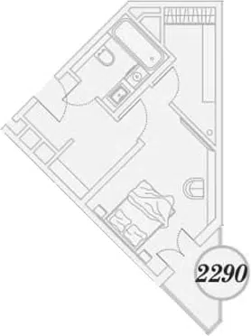 Планировка 1-к.кв