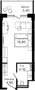 Планировка Студии