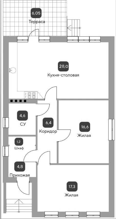 Планировка Коттеджи